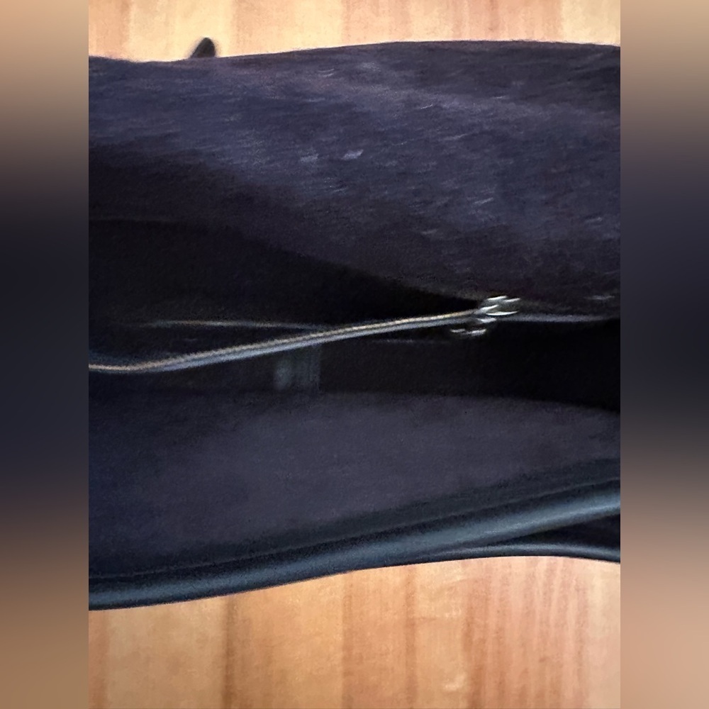 Vintage Coach Compartment Crossbody Bag Black Leather - Picture 12 of 16